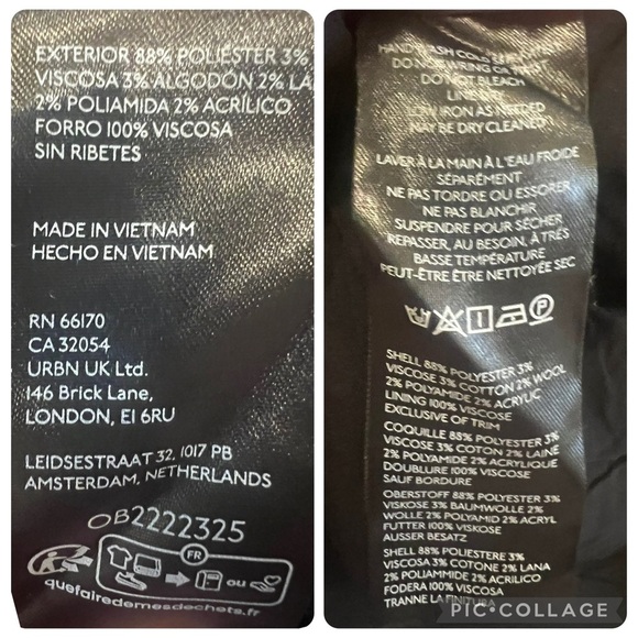 NWT new 12 fits 10 Anthropologie Maeve tweed skort shorts skirt black white - Picture 17 of 17